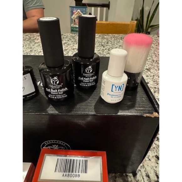 Modelones Gel Nail Polish Kit UV LED Lamp Glitter Stickers Rhinestones Tools - Picture 11 of 13